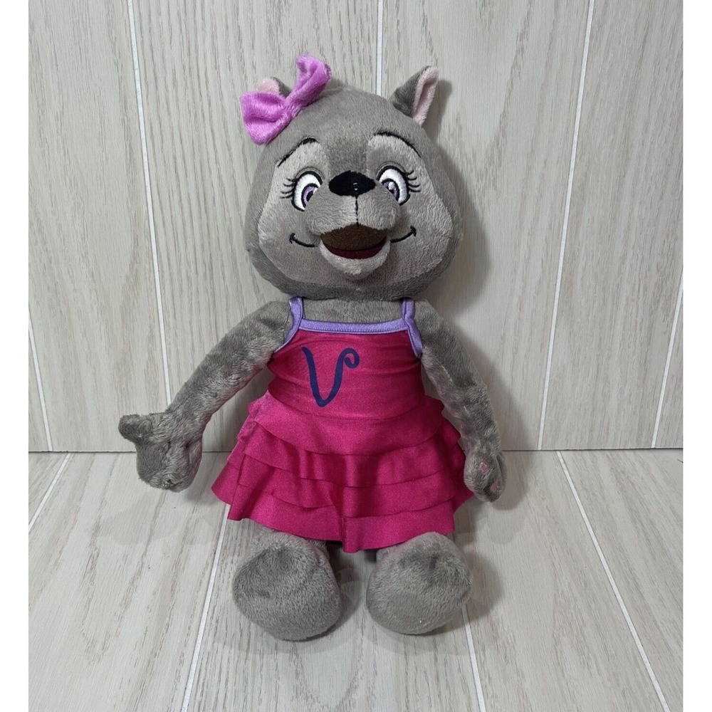 Fiesta‎ Great Wolf Lodge Violet Wolf  Plush in pink satin dress purple panties